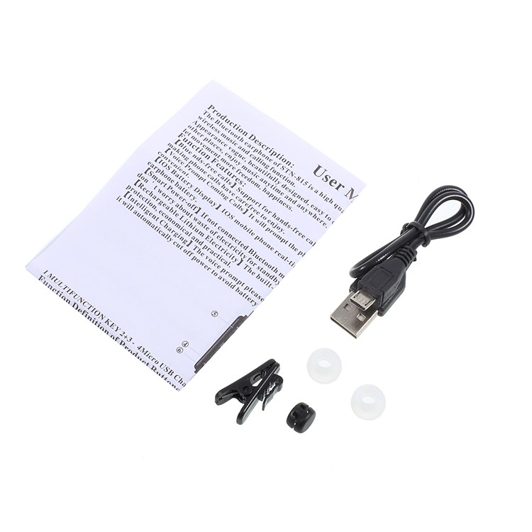 STN-815 Sports Bluetooth Headset In-ear Headphone with Mic for iPhone Samsung etc - Black-5