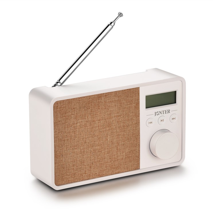 JONTER M35 Wireless Bluetooth Speaker Built-in Mic Support TF Card / Aux-in / FM - White-2