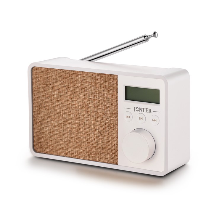 JONTER M35 Wireless Bluetooth Speaker Built-in Mic Support TF Card / Aux-in / FM - White-6