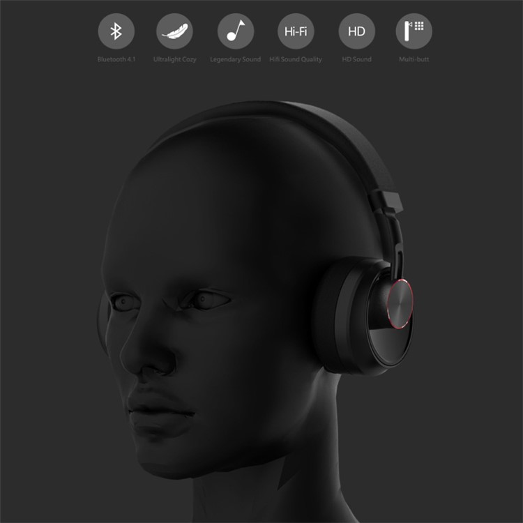 REMAX 500H Bluetooth 4.1 Over-ear Stereo Music Headset(CE/RoHS/FCC) - Black-5