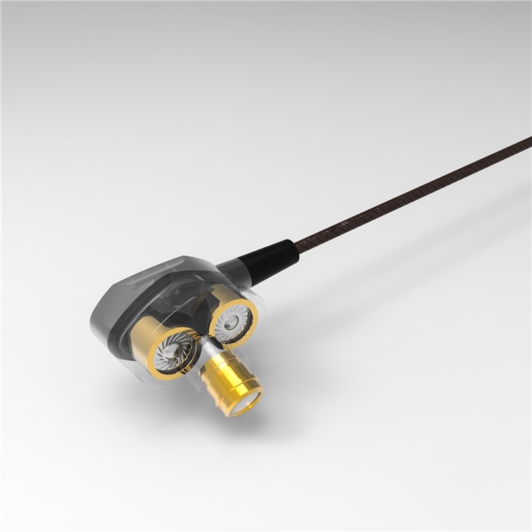 PHIATEAM Dual Moving Coil Mega Bass Stereo Earphone Sports Headphone with Mic and Remote Control-4