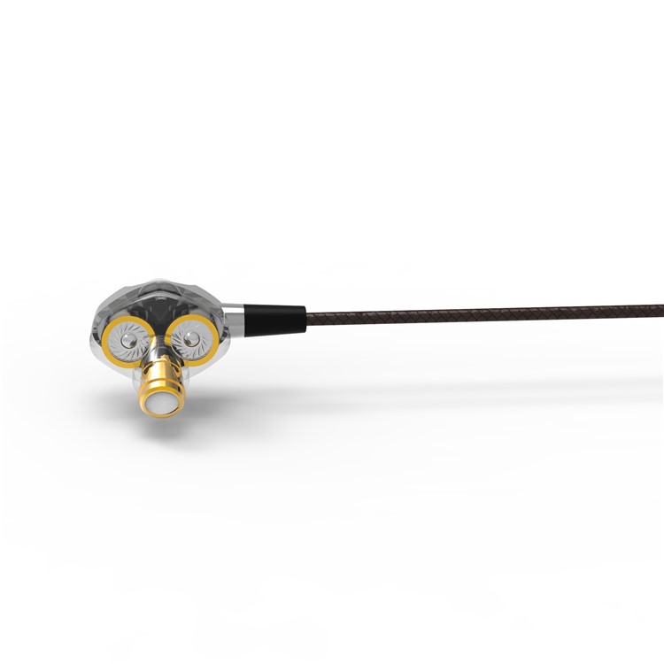PHIATEAM Dual Moving Coil Mega Bass Stereo Earphone Sports Headphone with Mic and Remote Control-5