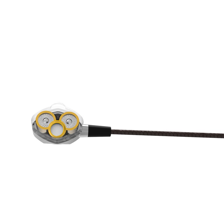 PHIATEAM Dual Moving Coil Mega Bass Stereo Earphone Sports Headphone with Mic and Remote Control-7