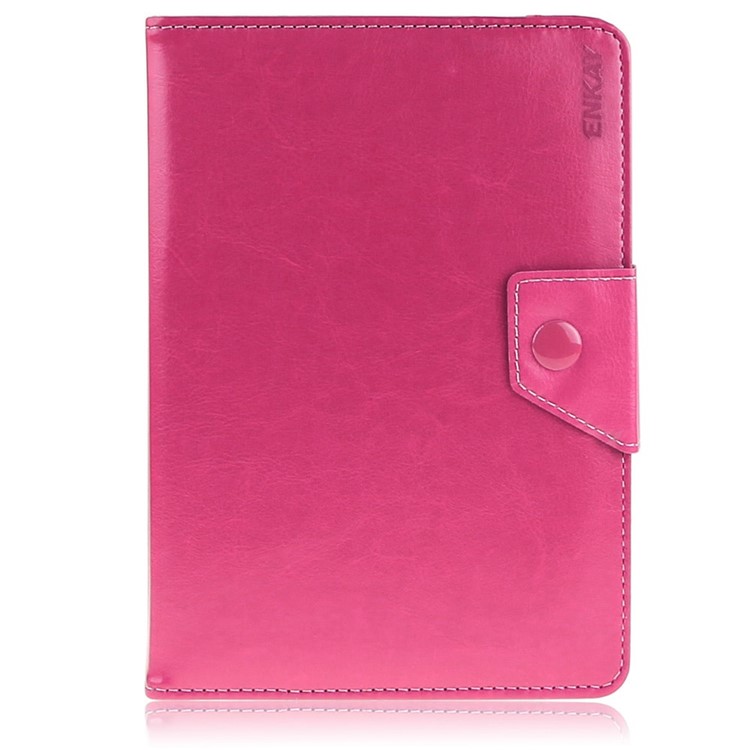 

ENKAY ENK-7040 Universal Crazy Horse Leather Case for Tablet PCs with Stand, Size: 20-23.5 x 12-15cm - Rose