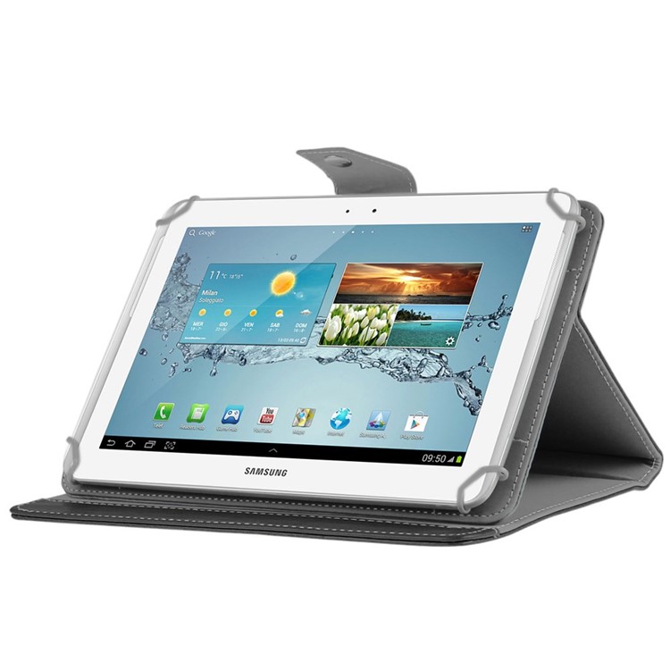 Custodia ENKAY ENK-7041 In Pelle Di Cavallo Pazza Per Tablet Da 10 Pollici, Dimensioni: 23,5-26 X 14-17 Cm - Nero-6