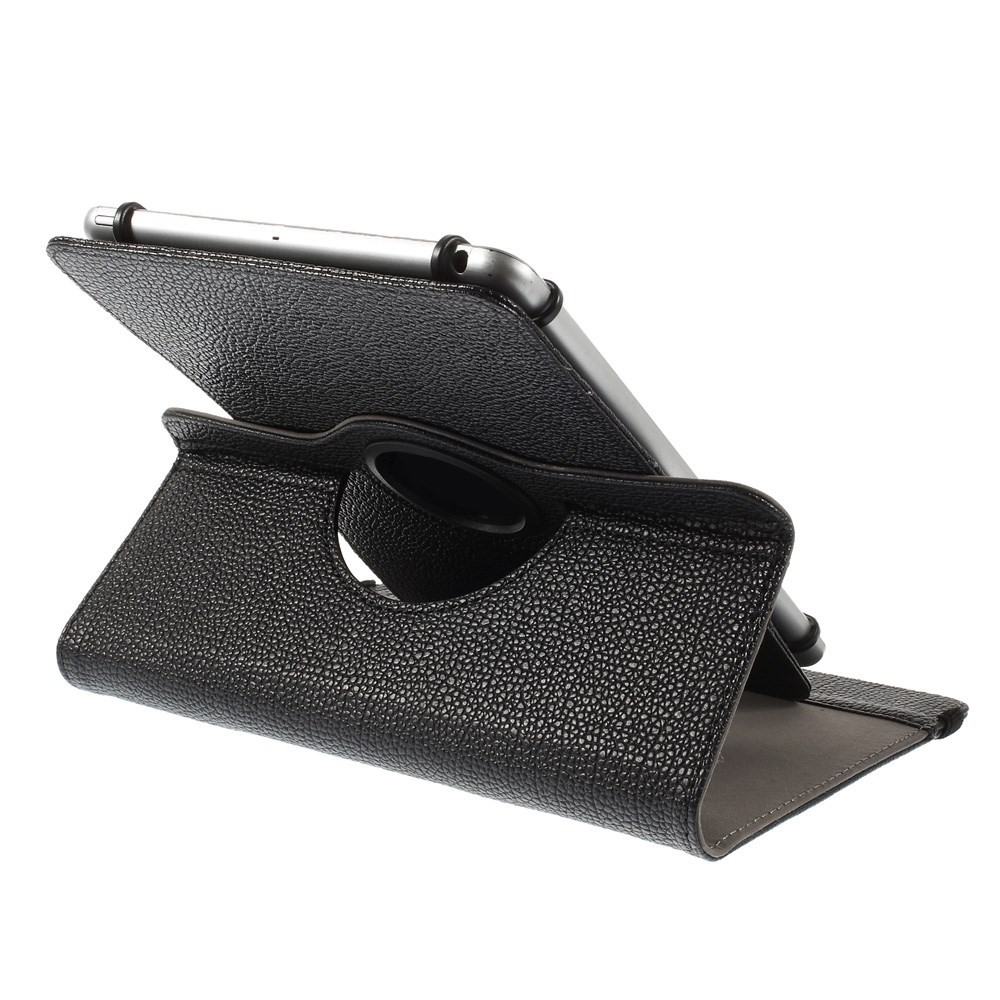 Rotary Stand Leather Case for iPad Samsung Tablet PCs Retractable Size: 8 - 13.5cm(W), 15 - 20.3cm(L) - Black-7