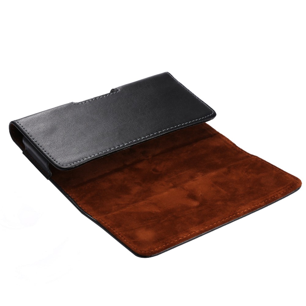 Original-Beutel Gürtelclip Holster Ledertasche Für Iphone Huawei Xiaomi Samsung Etc - Schwarz-1