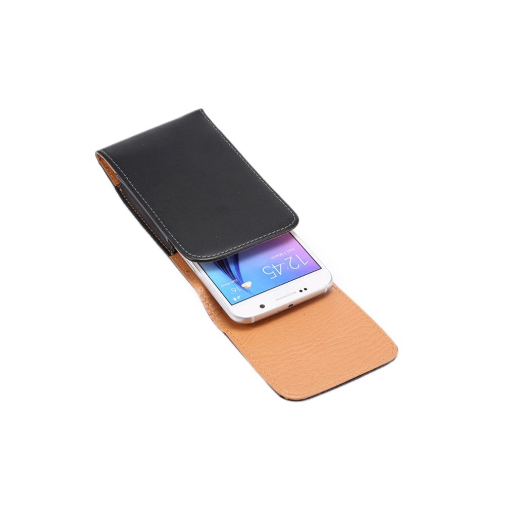 Cuero Liso Vertical Pouch Funda Para IPhone X / 8 / 11 Pro / Samsung Galaxy S7 / S6 / Sony Xperia Z3 +-5