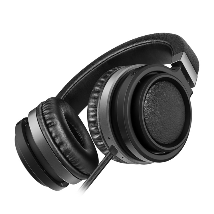 PICUN C1 Fashion 3.5mm Foldable Wired Over-ear Headphone Stereo Headset with Mic - Black-3