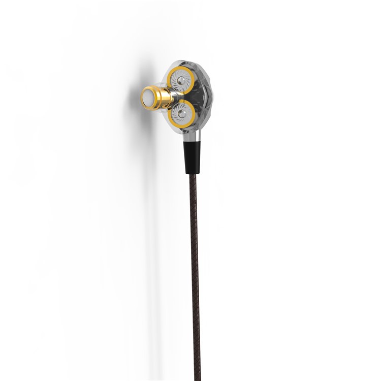 3.5mm Sports Wired In-ear Dual Dynamic Driver HiFi Earphone with Mic-5