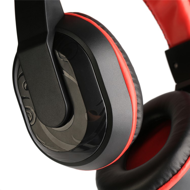 ZC765501 3.5mm Adjustable Gaming Headphones Stereo Noise-canceling Computer Headset - Red-7