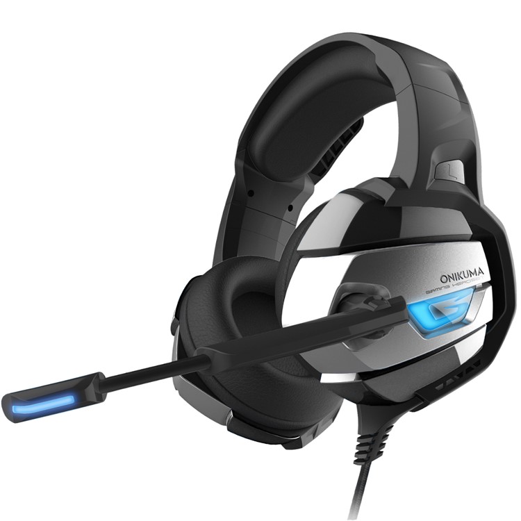 ONIKUMA K5 3,5 Mm Deep Bass Gaming Headset USB LED Kopfhörer Mit Mikrofon Für PS4 / XBOX One / Laptop / Pc - Schwarz-11