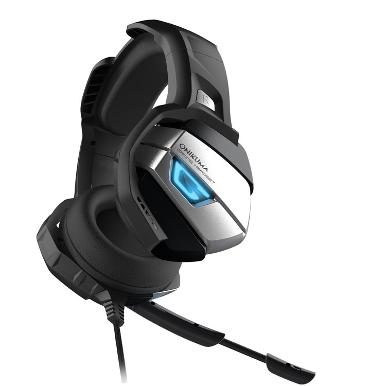 ONIKUMA K5 3,5 Mm Deep Bass Gaming Headset USB LED Kopfhörer Mit Mikrofon Für PS4 / XBOX One / Laptop / Pc - Schwarz-15