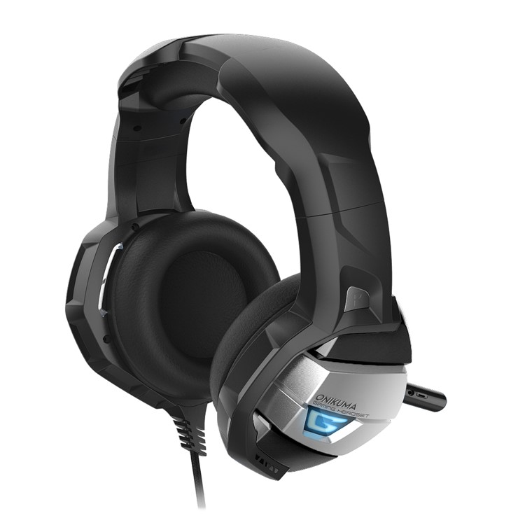 ONIKUMA K5 3,5 Mm Deep Bass Gaming Headset USB LED Kopfhörer Mit Mikrofon Für PS4 / XBOX One / Laptop / Pc - Schwarz-16