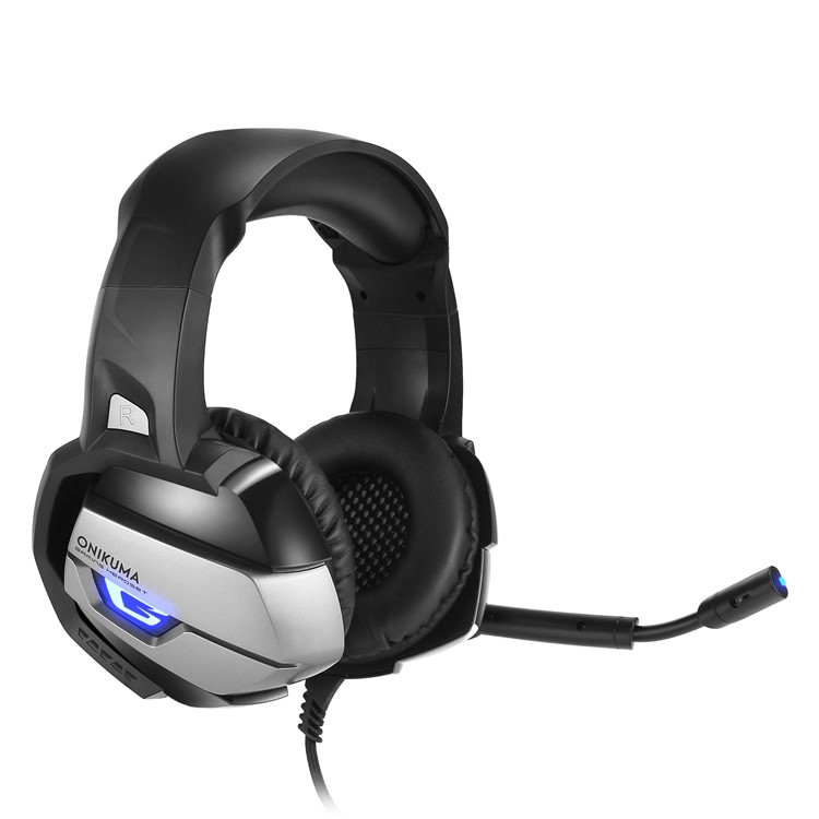 ONIKUMA K5 3,5 Mm Deep Bass Gaming Headset USB LED Kopfhörer Mit Mikrofon Für PS4 / XBOX One / Laptop / Pc - Schwarz-2