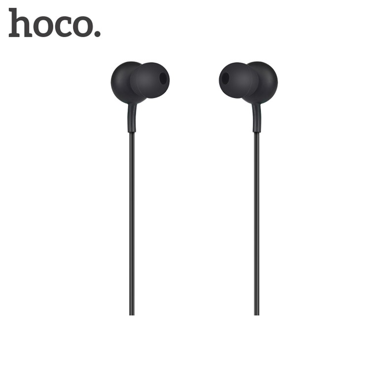 HOCO M24 Leyo Universal 3.5mm Wired In-ear Headphone with Mic for iPhone Samsung - Black-2