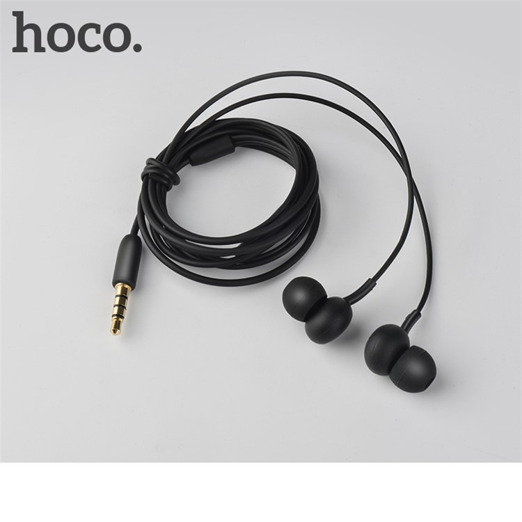 HOCO M24 Leyo Universal 3.5mm Wired In-ear Headphone with Mic for iPhone Samsung - Black-3