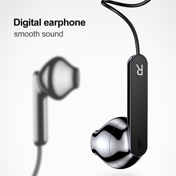 BASEUS Encok C16 Type-C Connector Wired Control In-ear Earphone with Mic for Samsung Note 8/S8/S8 Plus - Black-2