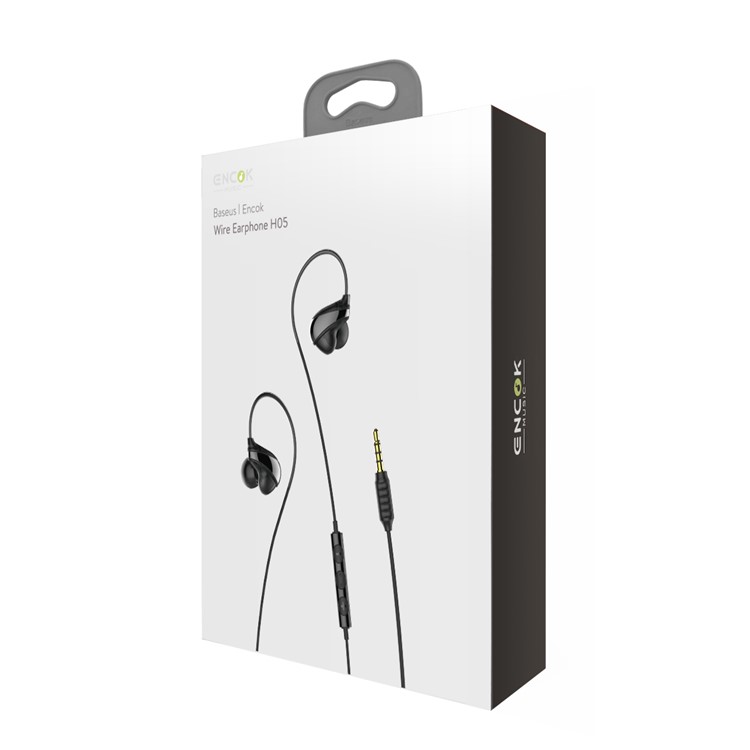BASEUS Encok H05 Wired Control In-ear Earphone with Mic for Samsung Note 8/S8/S8 Plus - Black-6