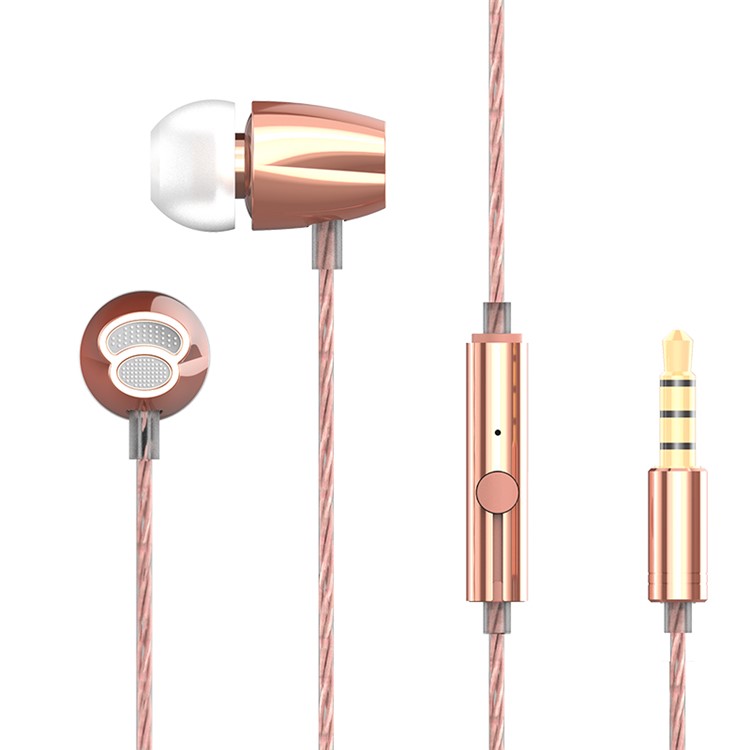 

RAPOO VM120 In-ear 3.5mm Universal Wired Gaming Earphone with Mic - Rose Gold