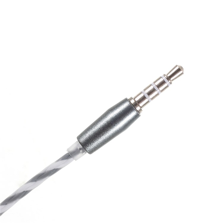 GTX-011 3.5mm In-ear Headset Earphone with Microphone for iPhone Samsung Huawei - Grey-3