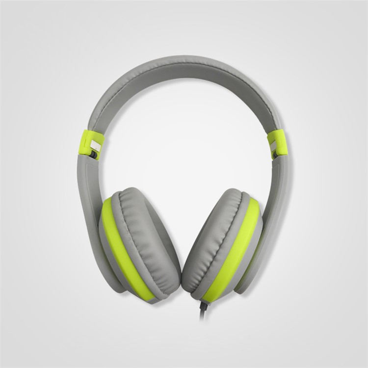 

YOGEE YC341 Over Ear Foldable 40mm Driver Wired Stereo Earphone with Microphone - Green