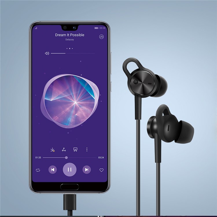 OEM HUAWEI Active Noise Cancelling 3 Type-c Port In-ear Earphone with MEMS Microphone - Black-10