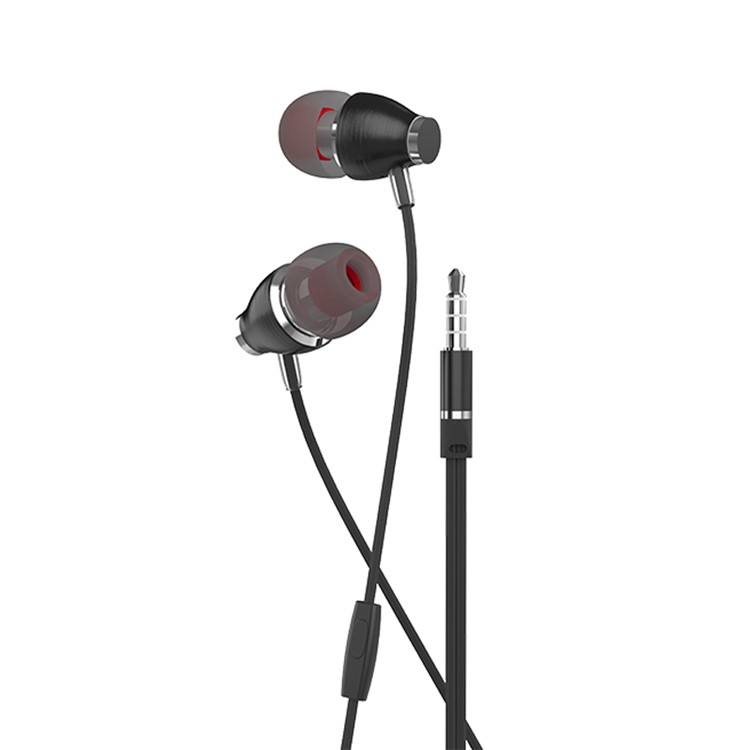 HOCO M28 Ariose Universal 3.5mm Com Fio Fone De Ouvido Com Microfone Para Iphone Samsung - Preto-1