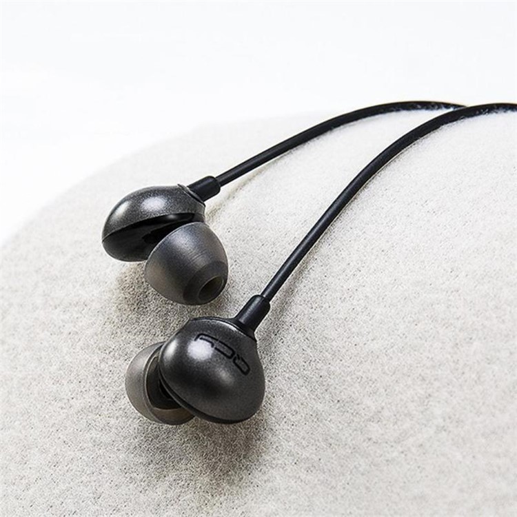 QCY QM05 3.5mm Wired Gaming Music HiFi Bass In-ear Earphones with Microphone for iPhone Samsung - Black-5