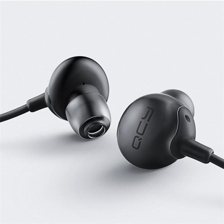 QCY QM05 3.5mm Wired Gaming Music HiFi Bass In-ear Earphones with Microphone for iPhone Samsung - Black-7