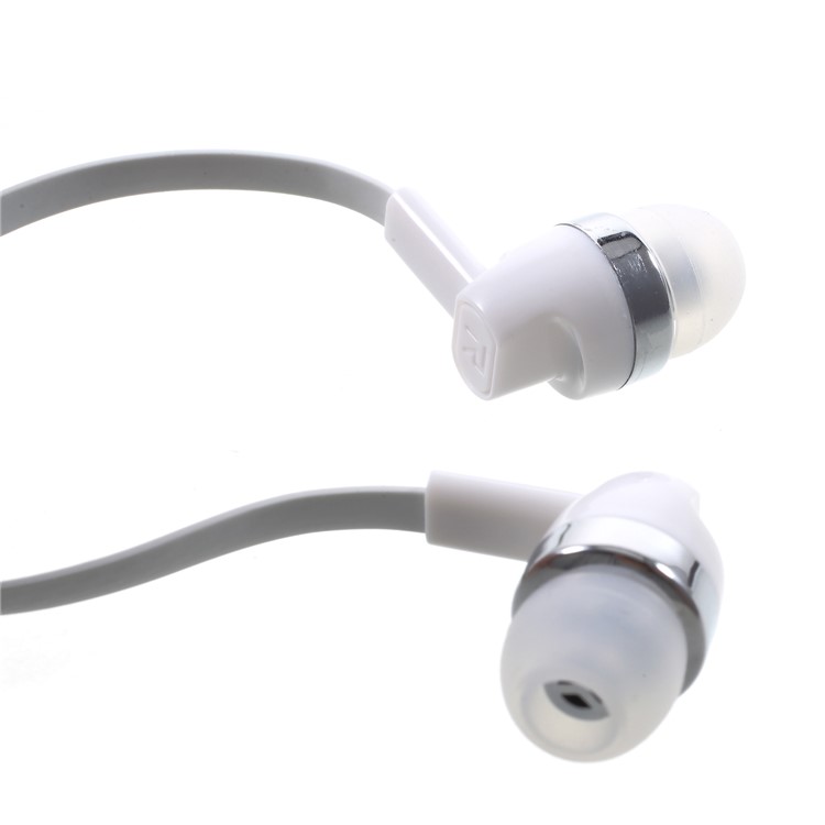 LANGSDOM JD82 3.5mm In-Ear Stereo Super Bass Wired Headphone with Microphone for iPhone Samsung LG - White-3