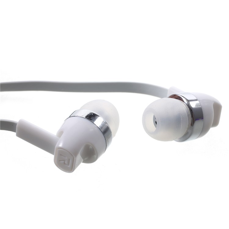 LANGSDOM JD82 3.5mm In-Ear Stereo Super Bass Wired Headphone with Microphone for iPhone Samsung LG - White-4