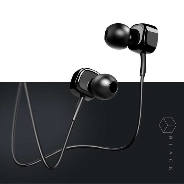 

1.2m Universal 3.5mm Wired In-ear Headset with Mic for iPhone Samsung - Black