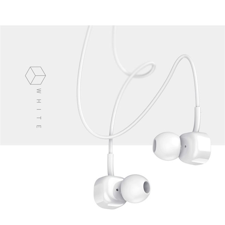 

1.2m Universal 3.5mm Wired In-ear Headphone with Mic for iPhone Samsung - White