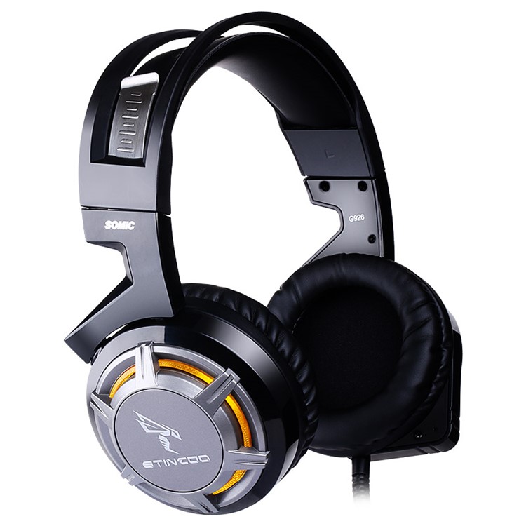 SOMIC G926 USB Wired PC Gaming Stereo Headset Headphone with Volume Control - Black-2