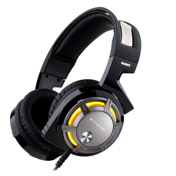 SOMIC G926 USB Wired PC Gaming Stereo Headset Headphone with Volume Control - Black-5