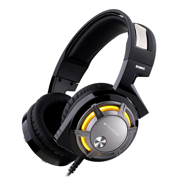 SOMIC G926 USB Wired PC Gaming Stereo Headset Headphone with Volume Control - Black-6