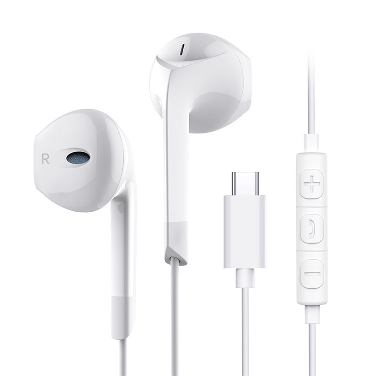 

LANGSDOM C16 Type-C Connector Wired Control In-ear Headphone with Mic for Xiaomi Mi 6, etc - White, Xiaomi Mi 6