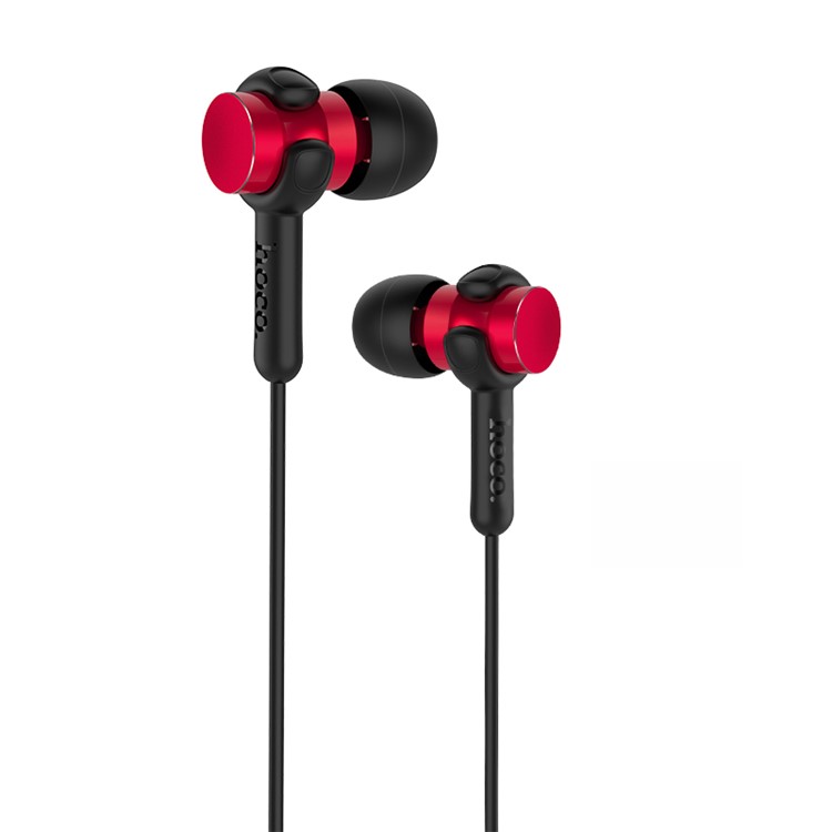 

HOCO M38 Rhythm Universal 3.5mm Stereo Earbuds with Microphone - Red