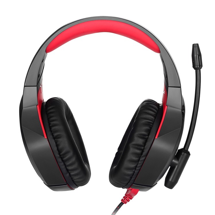 Onikuma K1-B 3.5 mm Auriculares de Juegos de Auriculares LED Estéreo USB Con Micrófono - Rojo-8