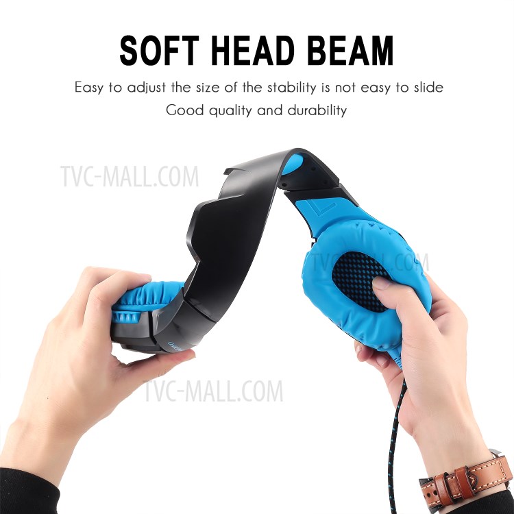 ONIKUMA K1-B Over-ear Noise Reduction PC Gaming Headphone with Mic for PS4 Laptop Computer Smart Phone Xbox One - Blue-15