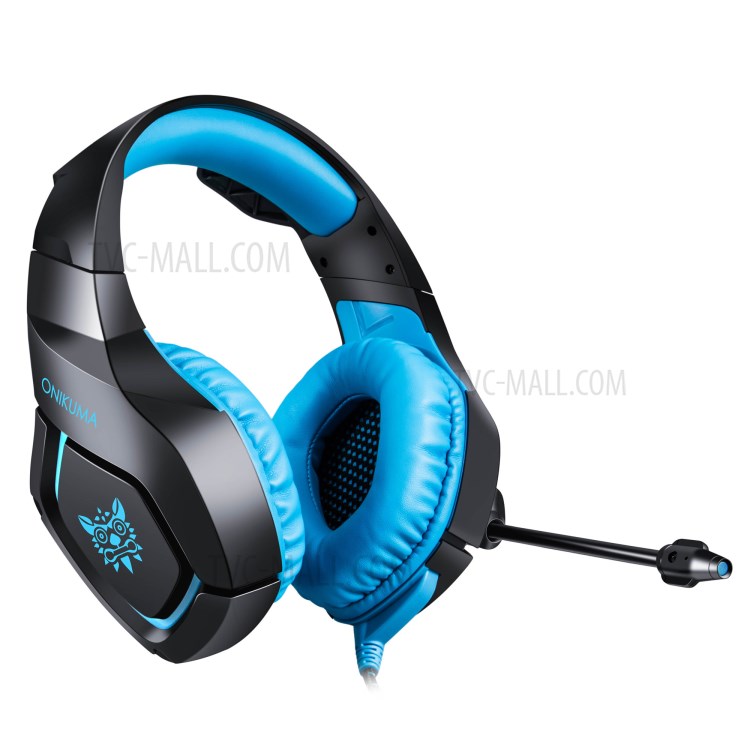 ONIKUMA K1-B Over-ear Noise Reduction PC Gaming Headphone with Mic for PS4 Laptop Computer Smart Phone Xbox One - Blue-17
