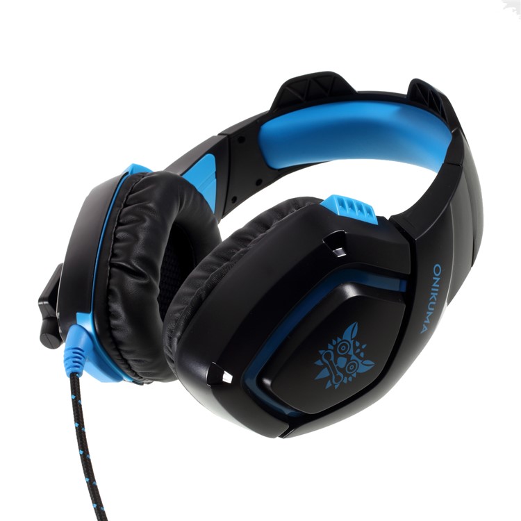 ONIKUMA K1-B Over-ear Noise Reduction PC Gaming Headphone with Mic for PS4 Laptop Computer Smart Phone Xbox One - Blue-6