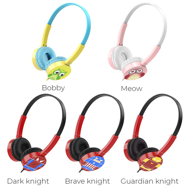 HOCO W15 Exceptional Sound Over-ear Wired Earpieces for Samsung, Huawei, etc. - Guardian Knight-6