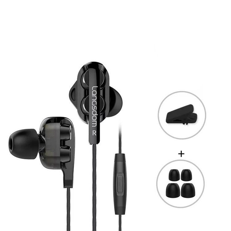 LANGSDOM D4 3,5-мм Проводная Двухуровневая Динамическая Гарнитура Hifi С Микрофоном Для Iphone Samsung LG - Черный, Galaxy S9+
LANGSDOM D4 3,5-мм Проводная Двухуровневая Динамическая Гарнитура Hifi С Микрофоном Для Iphone Samsung LG - Черный, Galaxy S9+