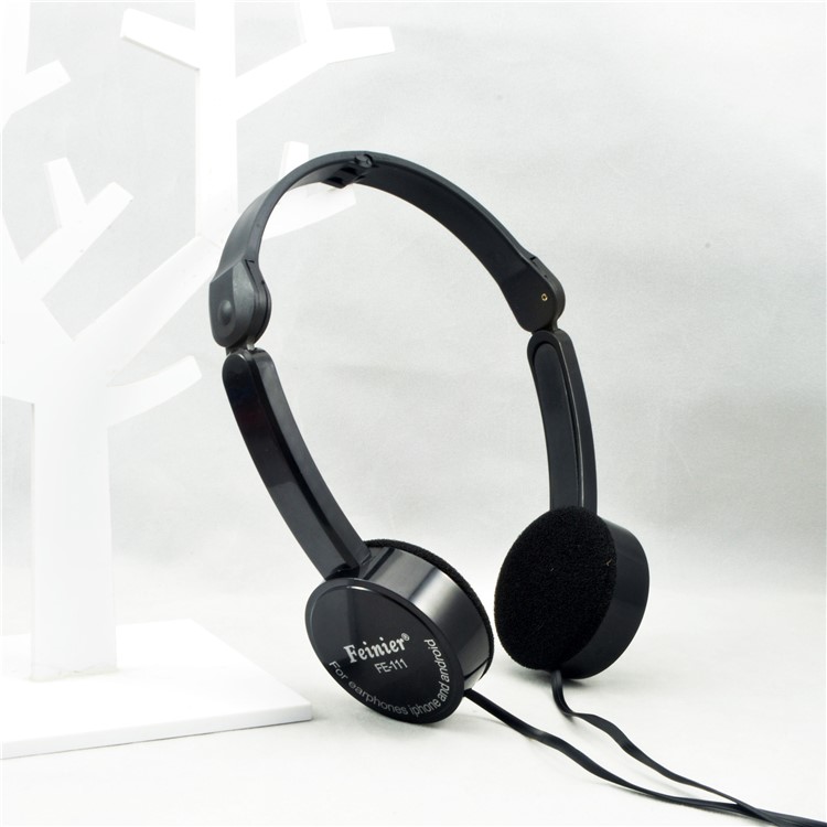 Fashion Children 3.5mm Foldable Wired Over-ear Headphone Stereo Headset with Mic - Black-5