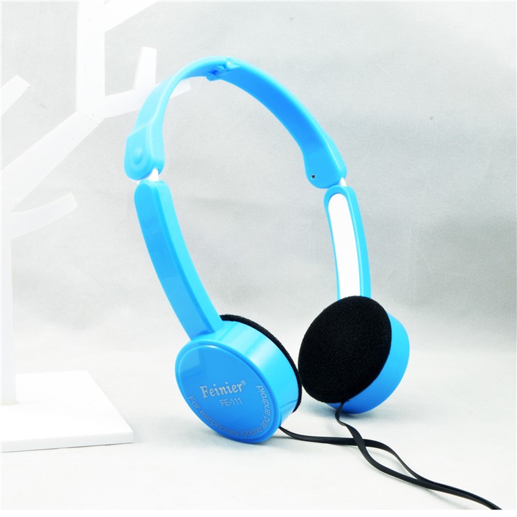 Casque Reglable Pour Casque Filaire Avec Ecouteur Pliable Pour Enfants, 3,5 Mm - Bleu-2
