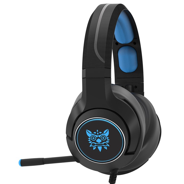 ONIKUMA K9 Over-Ear-Gaming-Kopfhörer Mit Kabel-PC-Stereo-Headset Mit Mikrofon-Lautstärkeregler - Blau-3