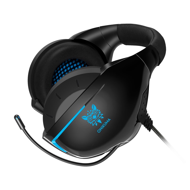 ONIKUMA K7 Gaming-Kopfhörer Mit Kabel Für PS4 Xbox One Computer PC-Spieler - Schwarz / Blau-3