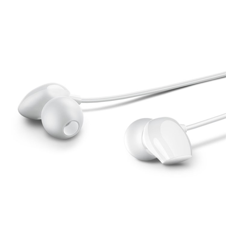 Fone De Ouvido Intra-auricular USAMS US-SJ265 EP-28 Com Microfone Para Iphone Samsung Huawei, Etc - Branco-1